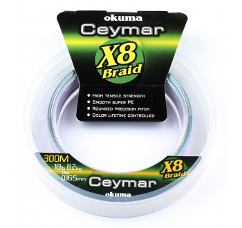 Okuma Ceymar (Multı Color) 0.205mm 150mt 8Kat Örgü İp